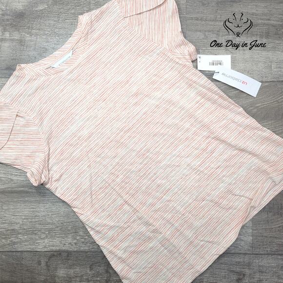 Liz Claiborne Short Sleeve Tee Shirt Size M - Picture 1 of 5